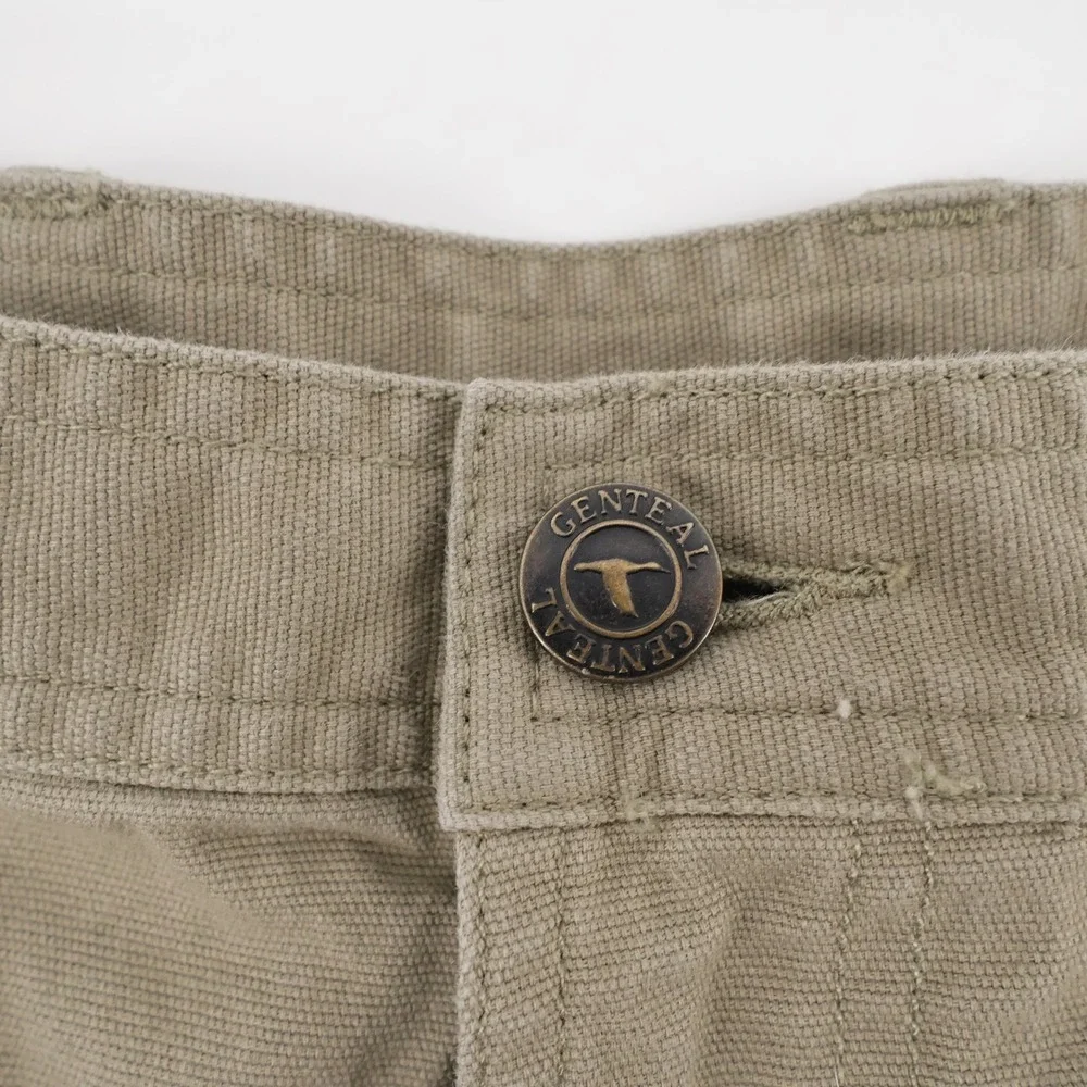 GenTeal Canvas 5-Pocket Pants Khaki Mens 38x32 (measures ~ 30